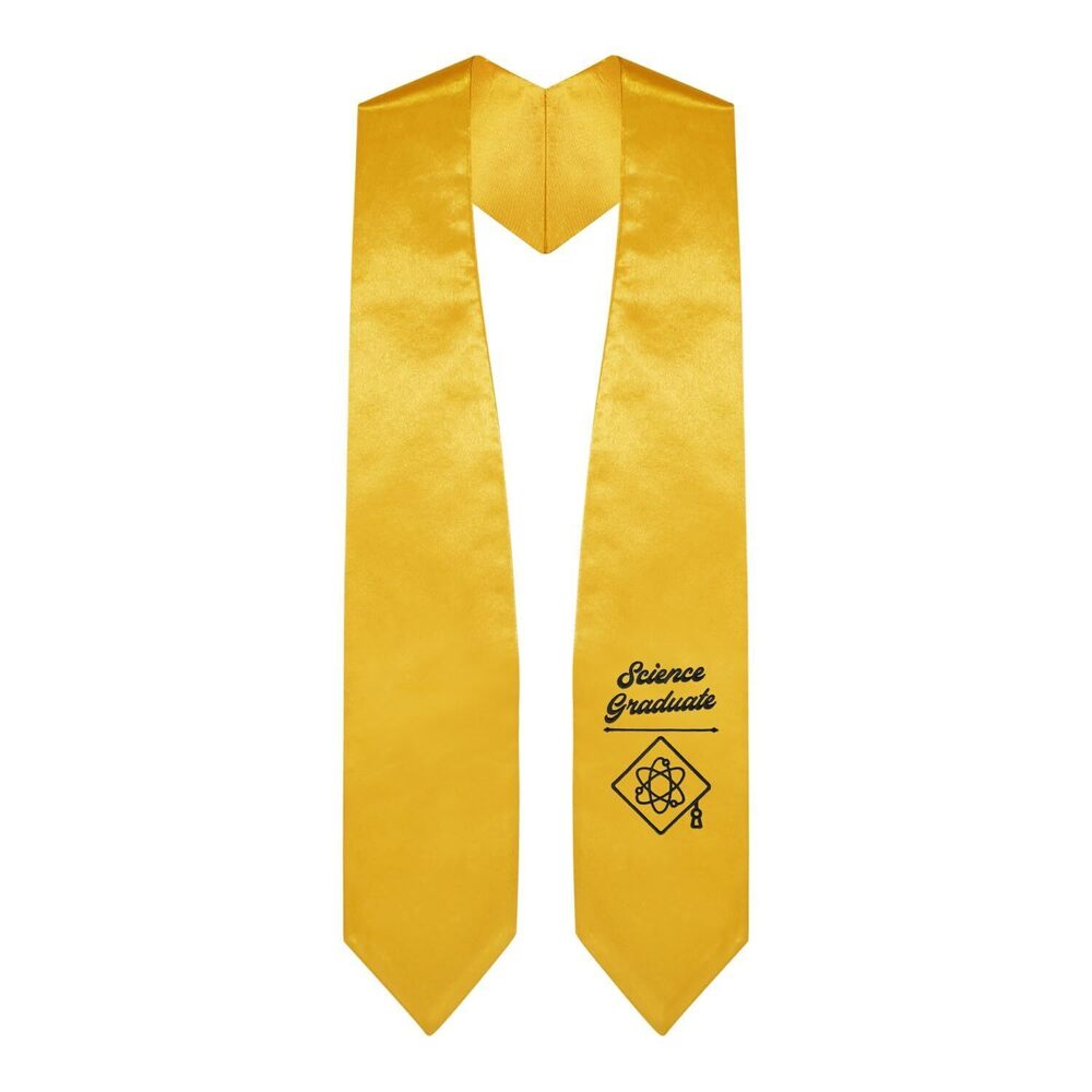 6217 Science Graduate Stole With Classic Tips Unisex Adult 62” Long